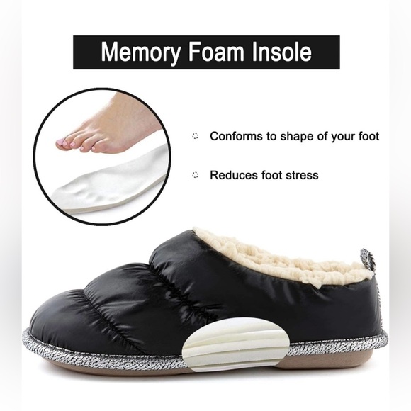 Down Puff Memory Foam Clog Slipper - Picture 3 of 8